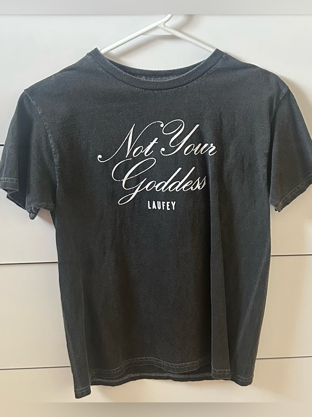 Not Your Goddess Laufey Black Graphic Tee